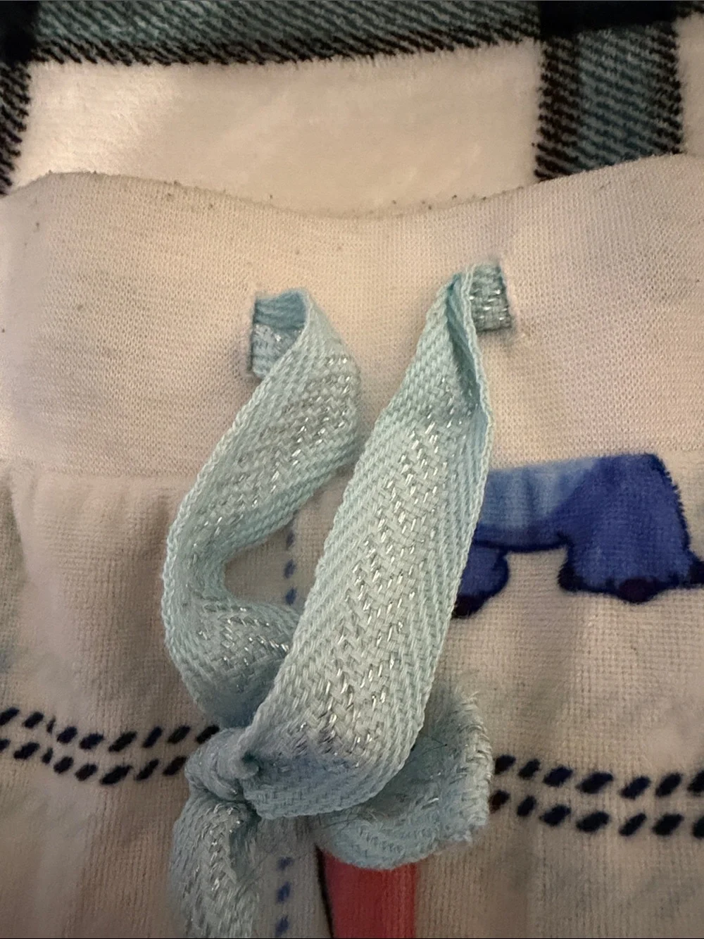 Disney Blue Stitch and Angel Pajama Pants with Pink Ear Accents - Picture 2 of 4